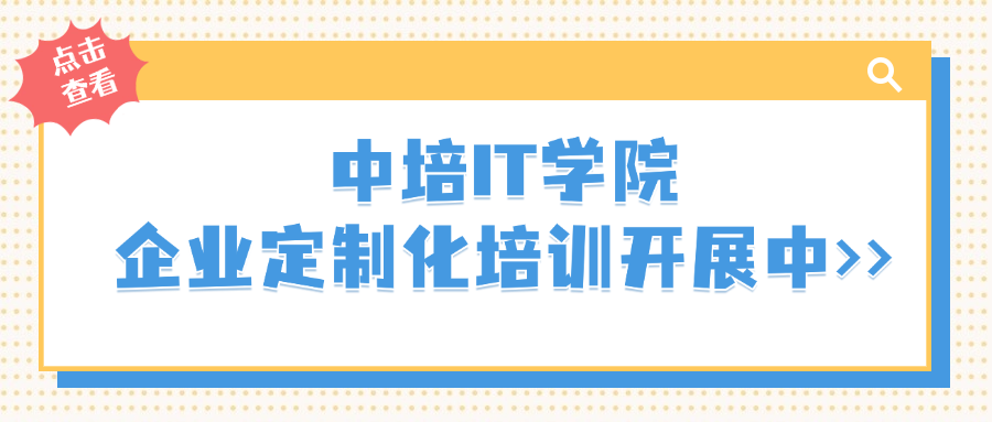 中培IT学院--企业定制化培训开展中>>