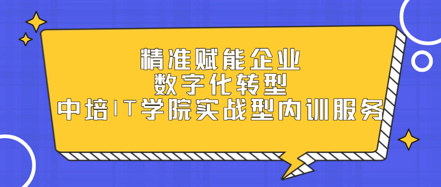 精准赋能企业数字化转型——中培IT学院实战型内训服务