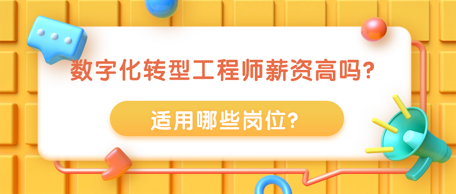 数字化转型工程师薪资高吗？适用哪些岗位？